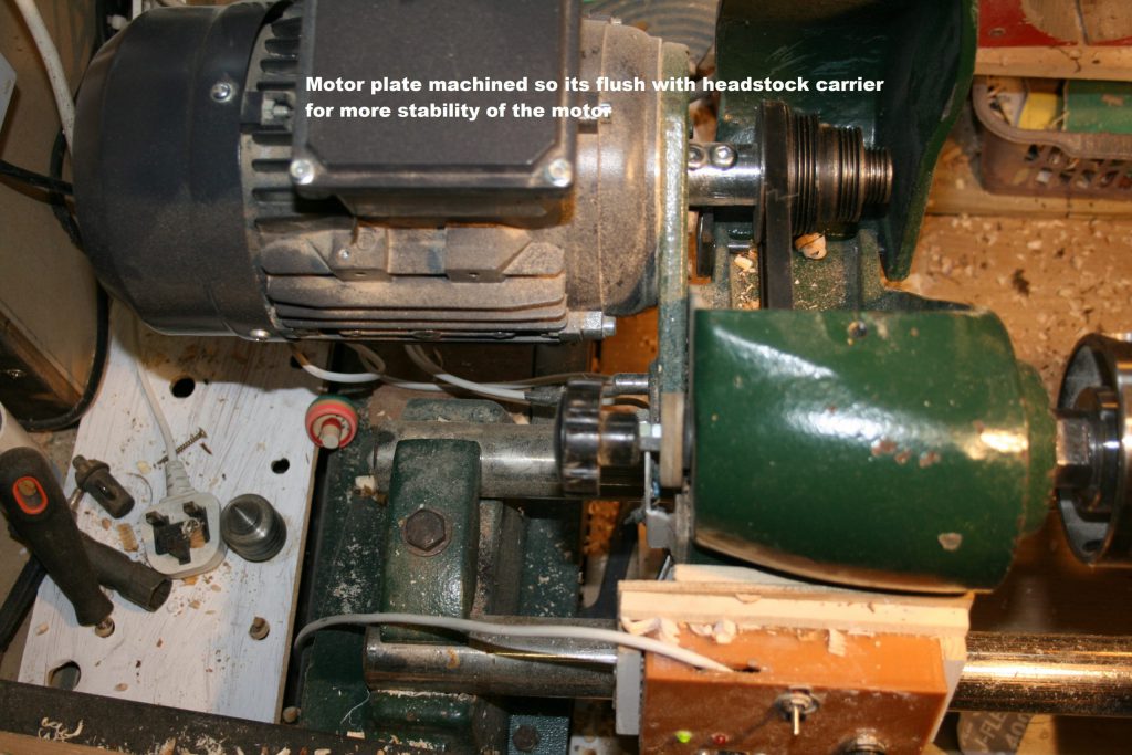 Motor mounting on cl1 lathe