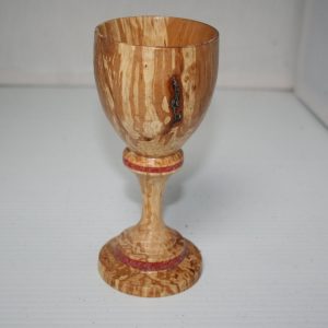 Goblet in spalted beech