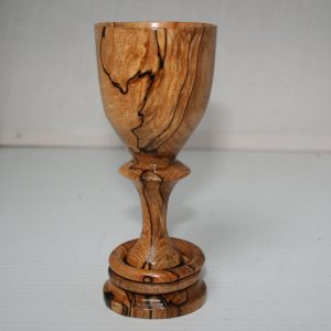 Goblet spalted beech