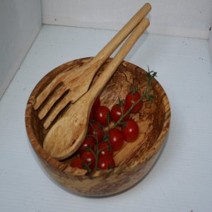 Salad bowl in spalted beech