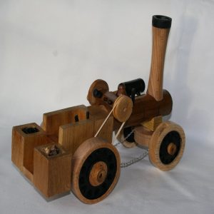 Traction engine in wood