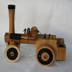 wood traction engine