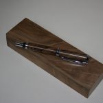 Fountain pen walnut wood