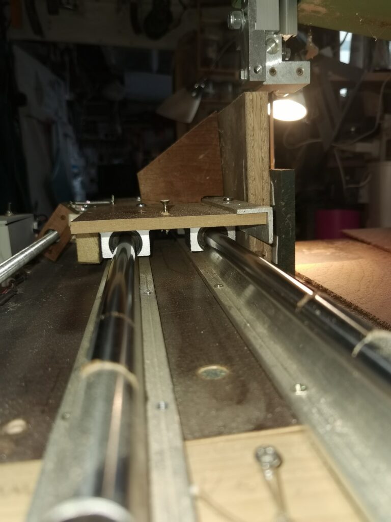 Wood slicer rails